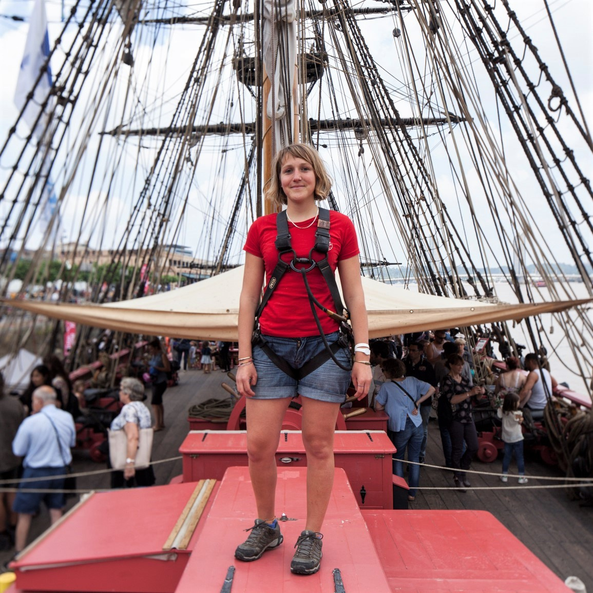 Magali, 28 ans, gabière sur la frégate l'Hermione